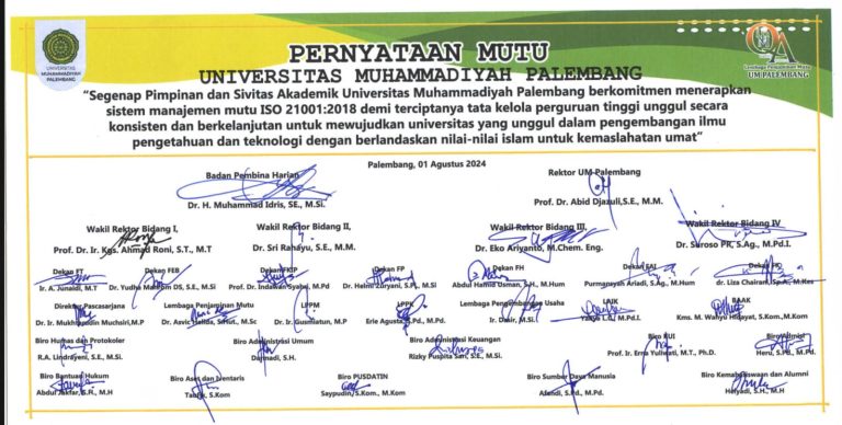 PERNYATAAN MUTU UMP